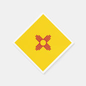 ニューメキシコ国旗 スタンダードカクテルナプキン (角)