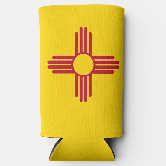 ニューメキシコ国旗 スリム缶クーラー (正面)