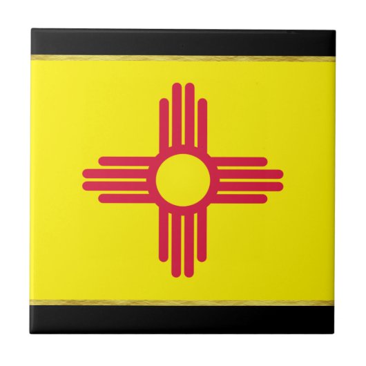 ニューメキシコ国旗 タイル (正面)