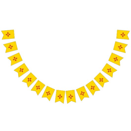 ニューメキシコ国旗 バンティングフラッグ (全)