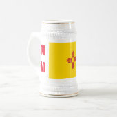 ニューメキシコ国旗 ビールジョッキ (正面左)