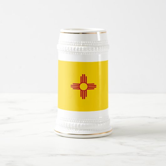 ニューメキシコ国旗 ビールジョッキ (中央)