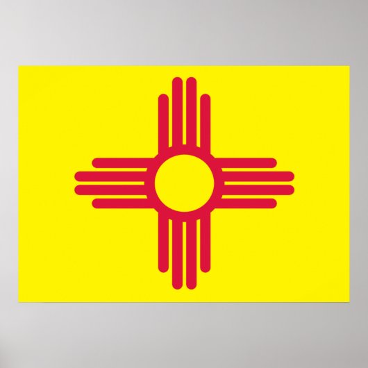 ニューメキシコ国旗 ポスター (正面)