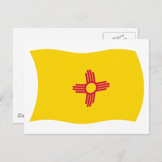 ニューメキシコ国旗 ポストカード (正面/裏面)