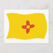 ニューメキシコ国旗 ポストカード (正面)
