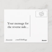 ニューメキシコ国旗 ポストカード (裏面)