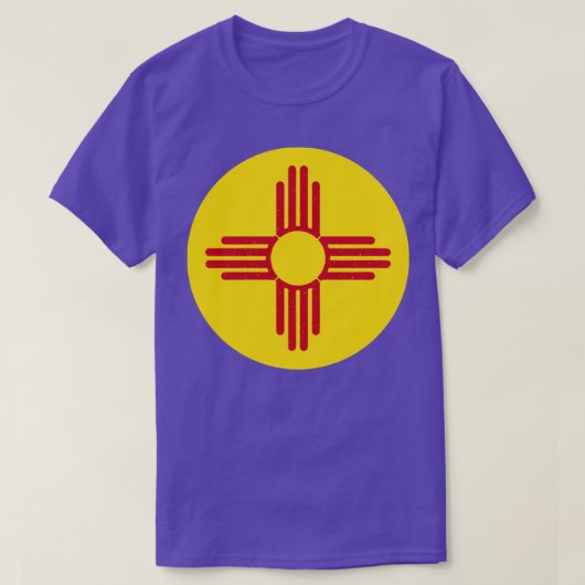 ニューメキシコ国旗 Tシャツ (デザイン正面)