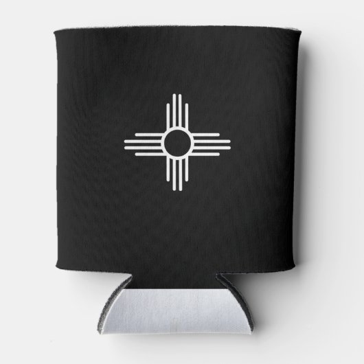 ニューメキシコ国旗Zia日記号 缶クーラー (正面)