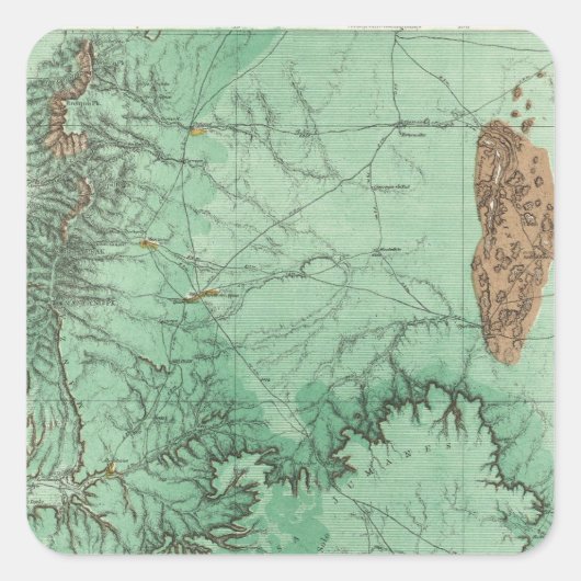 ニューメキシコ土地分類地図 スクエアシール (正面)