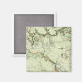 ニューメキシコ土地分類地図 マグネット (正面/裏面)