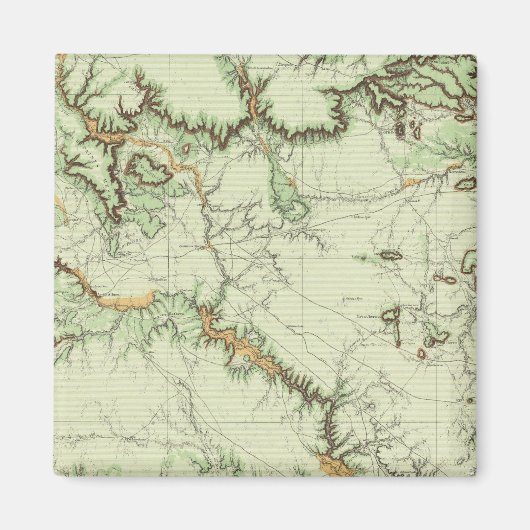 ニューメキシコ土地分類地図 マグネット (正面)