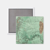 ニューメキシコ土地分類地図 マグネット (正面/裏面)