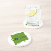 ニューメキシコ地図アウトライン写真文字 コースター (側面)