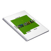 ニューメキシコ地図アウトライン写真文字 ノートブック (右側)