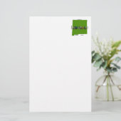 ニューメキシコ地図アウトライン写真文字 便箋 (スタンド正面)