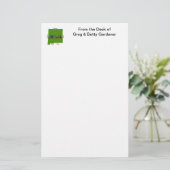 ニューメキシコ地図アウトライン写真文字 便箋 (スタンド正面)