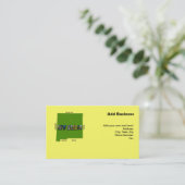 ニューメキシコ地図アウトライン写真文字 名刺 (スタンド正面)