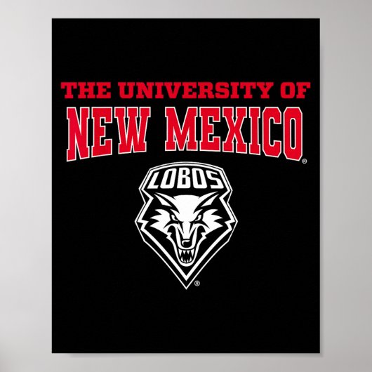 ニューメキシコ大学 UNM Lobos NCAA UNM&#; ポスター (正面)