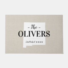 ニューメキシコ家族モノグラム州形式 ドアマット