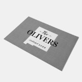 ニューメキシコ家族モノグラム州形式 ドアマット (アングル)