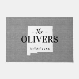 ニューメキシコ家族モノグラム州形式 ドアマット