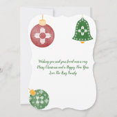 ニューメキシコ州のクリスマスオーナメント ジア 赤 緑 青 (裏面)