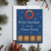 ニューメキシコ州のルミナリアス ファロリートス ジア 赤いチリ シーズンカード