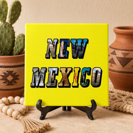 ニューメキシコ州の写真テキスト タイル