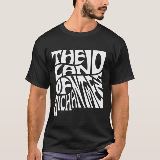 ニューメキシコ州の地図 Tシャツ (正面)