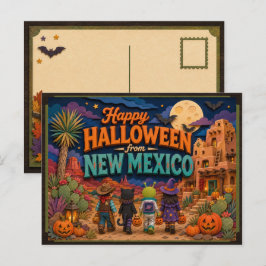 ニューメキシコ州の子供たちからハッピーハロウィン ポストカード