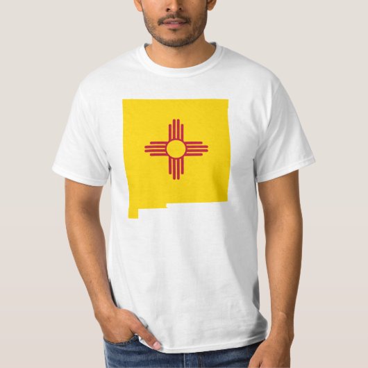 ニューメキシコ州の形 Tシャツ (正面)