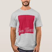 ニューメキシコ州の形Tシャツ Tシャツ (正面)