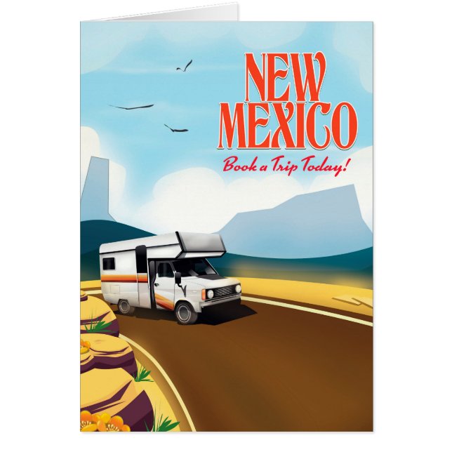 ニューメキシコ州の旅行ポスター (正面)