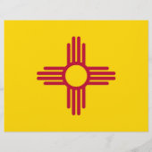 ニューメキシコ州の旗付きチラシ アメリカ合衆国 チラシ (裏面)