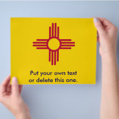 ニューメキシコ州の旗付きチラシ アメリカ合衆国 チラシ (手)