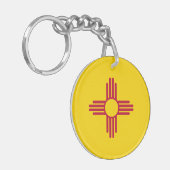 ニューメキシコ州の旗 キーホルダー (正面左)