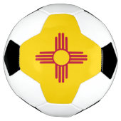 ニューメキシコ州の旗 サッカーボール (回転)