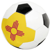 ニューメキシコ州の旗 サッカーボール (3/4)