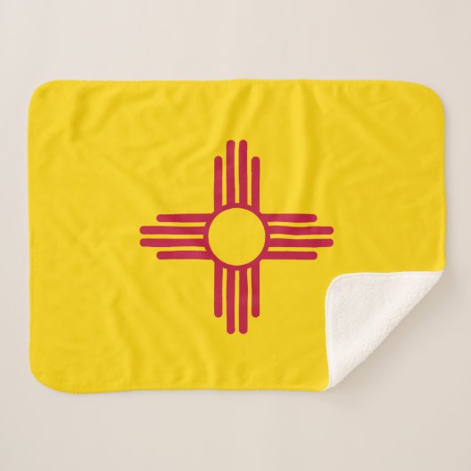 ニューメキシコ州の旗 シェルパブランケット (正面(横))