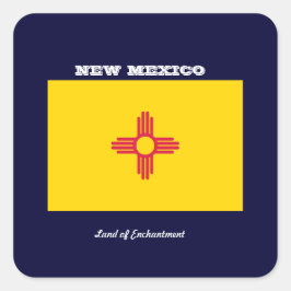 ニューメキシコ州の旗 スクエアシール