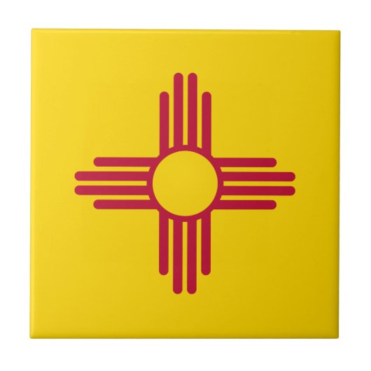ニューメキシコ州の旗 タイル (正面)