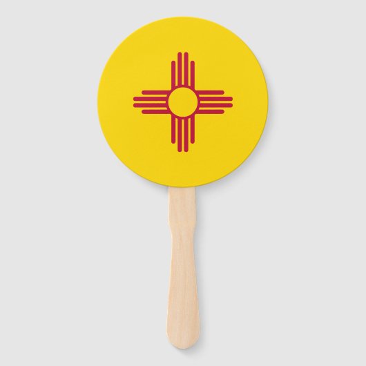 ニューメキシコ州の旗 ハンドファン (正面)