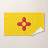 ニューメキシコ州の旗 バスタオルセット (ハンドタオル)