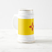 ニューメキシコ州の旗 ビールジョッキ (正面左)