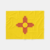 ニューメキシコ州の旗 フリースブランケット (正面(横))