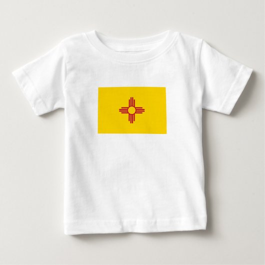 ニューメキシコ州の旗 ベビーTシャツ (正面)