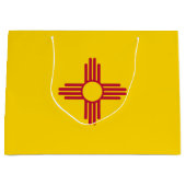 ニューメキシコ州の旗 ラージペーパーバッグ (正面)