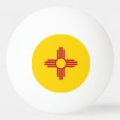ニューメキシコ州の旗 卓球ボール (裏面)