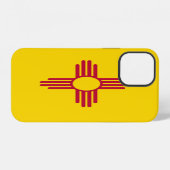 ニューメキシコ州の旗 iPhoneケース (裏面横)
