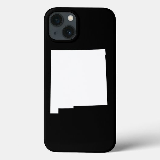 ニューメキシコ州の白黒デザイン Case-Mate iPhoneケース (裏面)